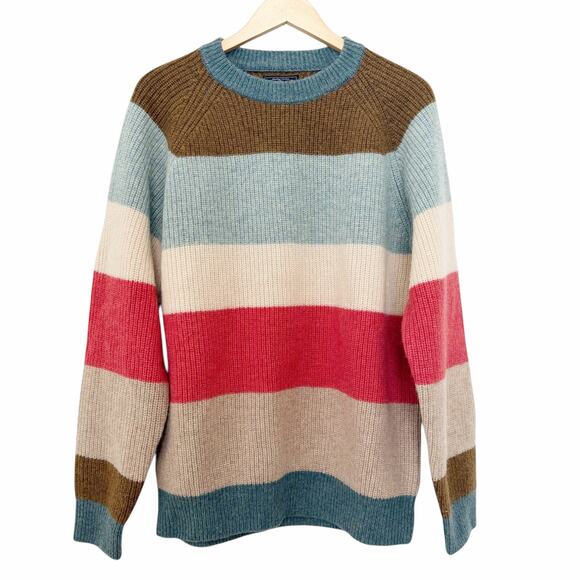 Beams Plus Other - Beams Plus Multi Stripe 5G Wool Crewneck Sweater Sz L